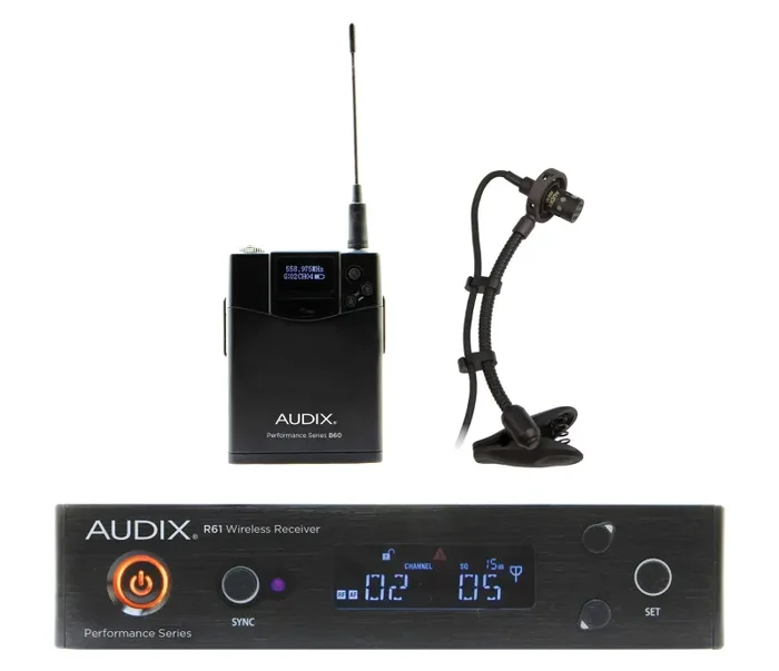 Audix AP61 BP Wireless Microphone System R61 True Diversity Receiver with B60 Bodypack Transmitter Fashion