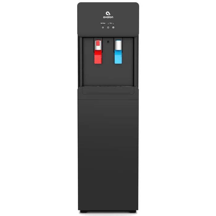 Avalon Self Cleaning Bottleless Water Cooler Dispenser – Hot & Cold Water, Child Safety Lock, Innovative Slim Design – UL/Energy Star Approved- Black