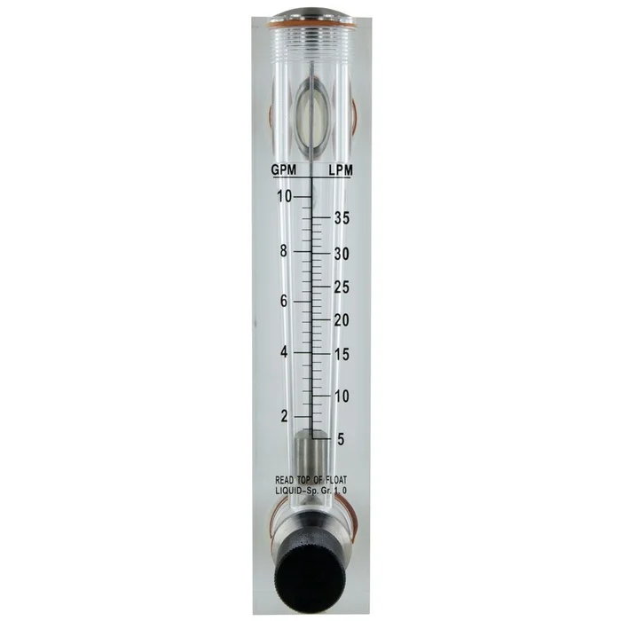 Axeon 205105 Acrylic RO Flowmeter – 1-10 GPM