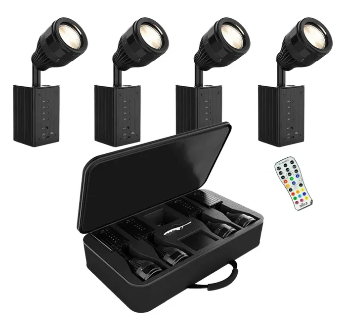 B-Stock: Chauvet DJ Ezpin Zoom Pack, Pin Spotting System Includes 4 EZpin Zoom Fixtures, 1 IRC-6 Remote and a Carry Bag