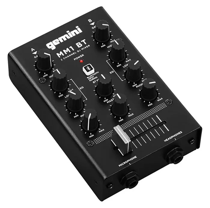 B-Stock: Gemini Sound MM1BT, 2-Channel Compact Mixer with Bluetooth