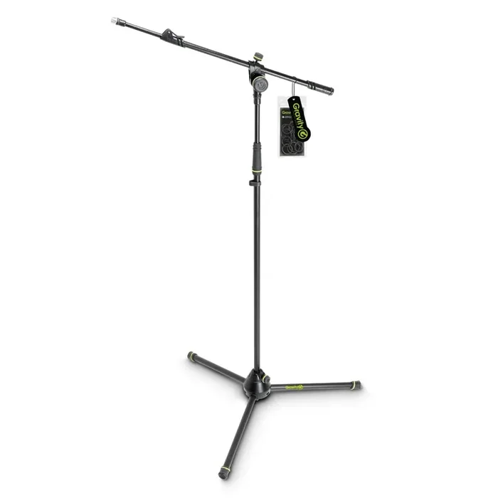 B-Stock: Gravity GMS4322B Microphone Stand with Folding Tripod Base and 2-Point Adjustment Telescoping Boom