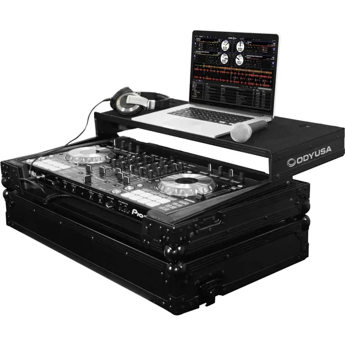 B-Stock: Odyssey FFXGSPIDDJSXBL Flight FX Series Glide Style Case for Pioneer DDJ-SX/S1/T1 Controller – Black