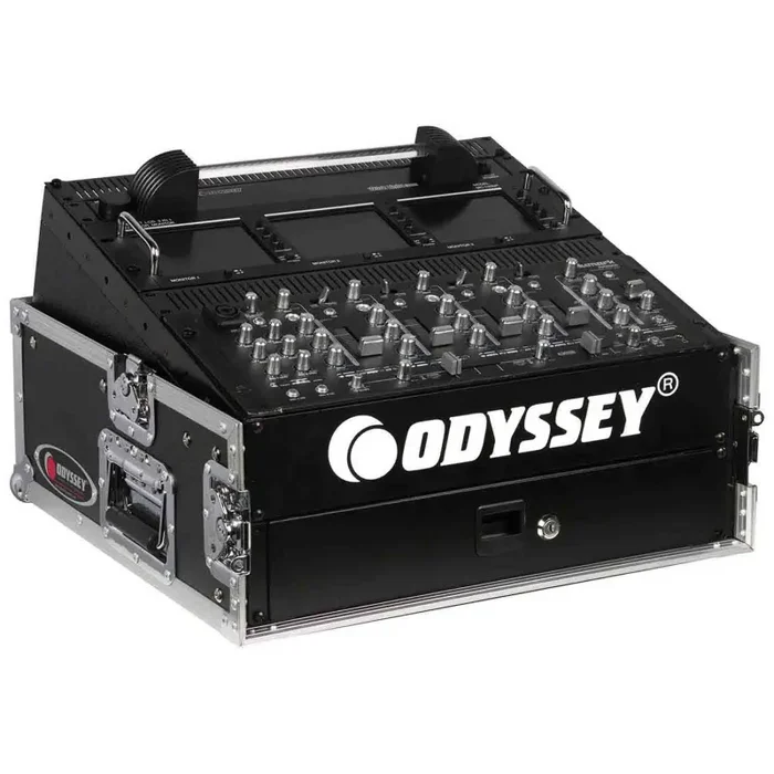 B-Stock: Odyssey FR1002,10U Top Slanted 2U Bottom Vertical Combo Rack