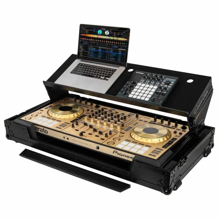 B-Stock: Odyssey FZGSADDJSZWBL DJ Flight Case for Pioneer DDJ-RZ / DDJ-SZ / DDJ-SZ2 DJ Controller with Angle Glide Platform – Black