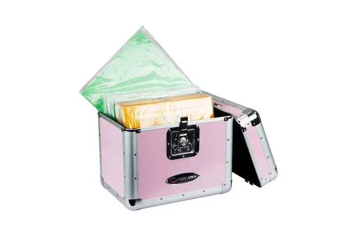 B-Stock: Odyssey KLP1PINK, KROM Series Pink Record / Utility Case for 12-Inch 70 Vinyl Records and LPs