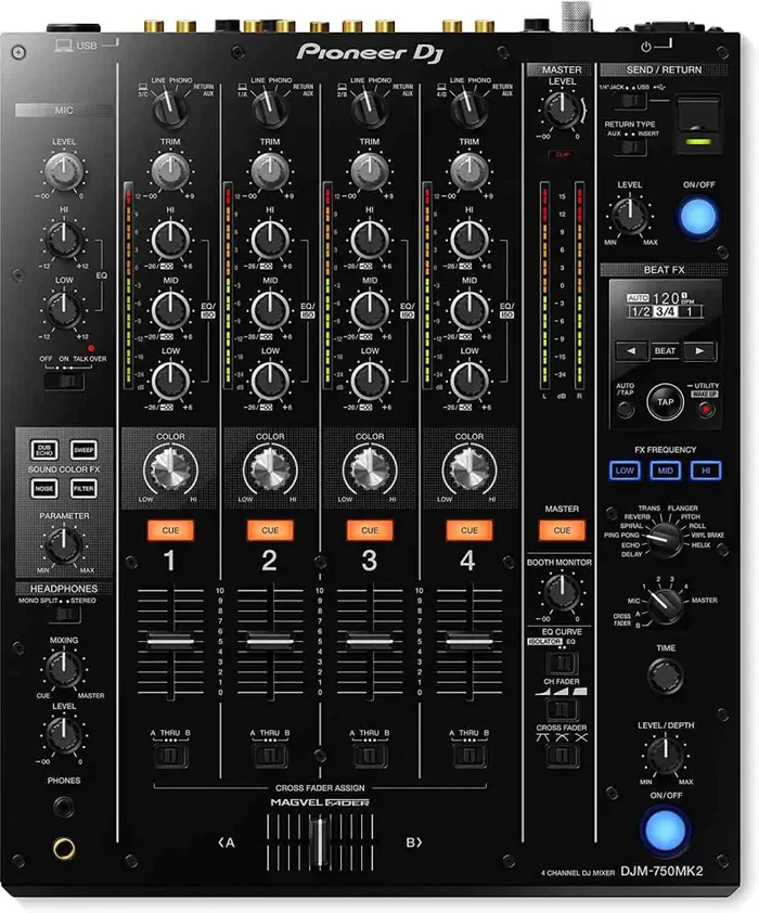 B-Stock: Pioneer DJ DJM-750MK2, 4-Channel Digital Performance DJ Mixer