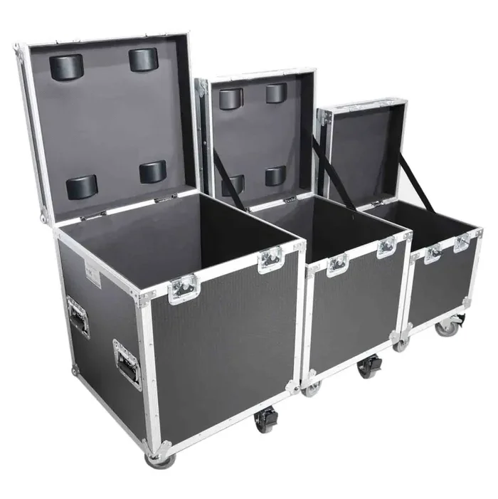 B-Stock: ProX XS-UTL49 PKG3, ATA Style Road Cases Large, Medium and Small Size with Wheels – Package of 3
