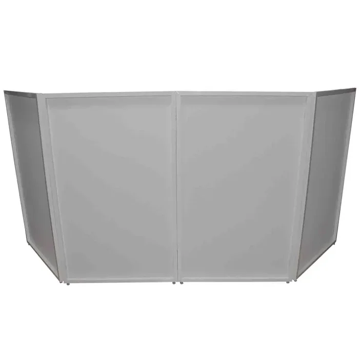 B-Stock Scratch & Dent: ProX XF-4X3048W MK2, Four Panel Collapse & Go DJ Facade with White Frame & Carry Bag – Black/White Scrims