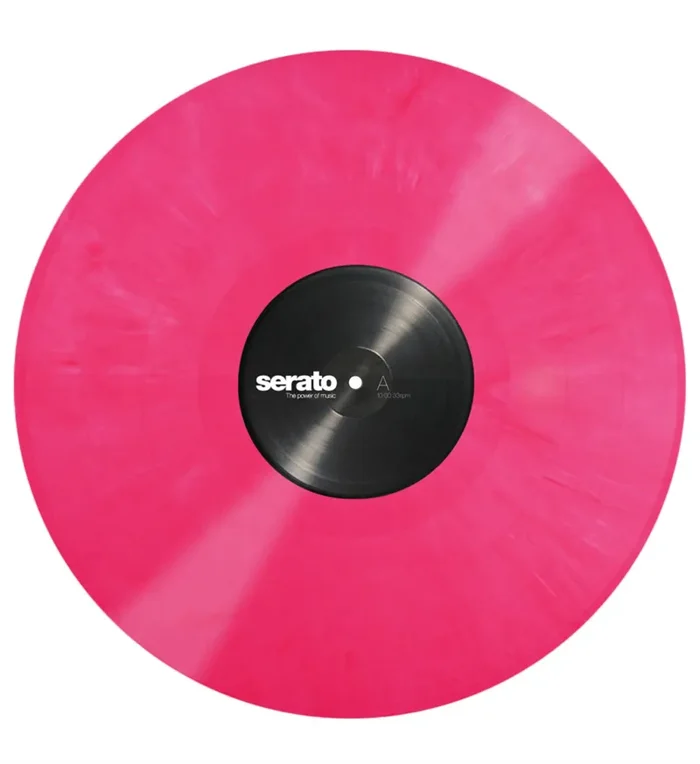 B-Stock: Serato SCV-PS-PNK-OV 12″ Pink Control Vinyl Pressing for Serato DJ Pro (Pair)