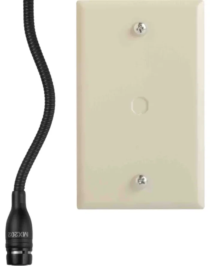 B-Stock: Shure MX202BP/S Microflex Overhead Microphone with Plate Mount – Supercardioid