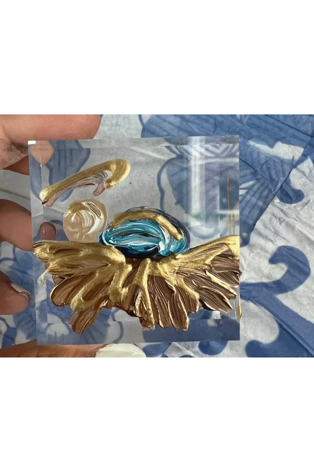 BABY JESUS LUCITE BLOCK