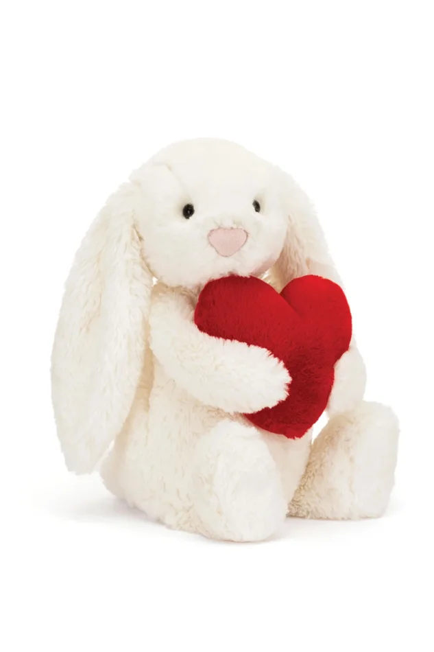 BASHFUL RED LOVE HEART BUNNY LITTLE