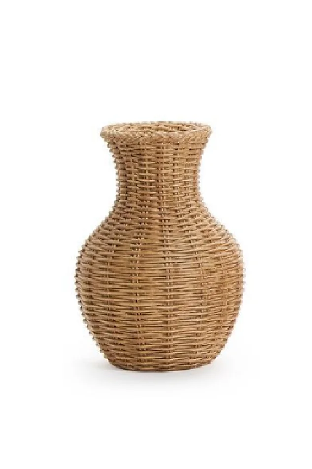 Basket Weave Pattern Vases – Resin