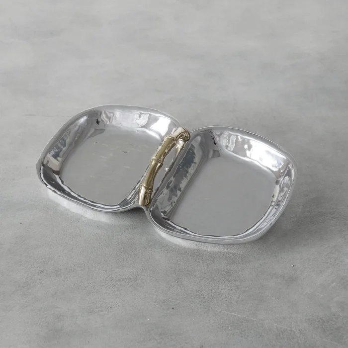 Beatriz Ball Garden Bamboo Double Dip With Gold Handles