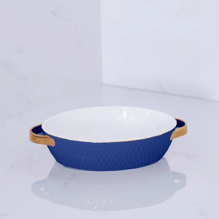 Beatriz Ball Small Blue Oval Baker