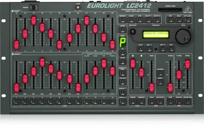 Behringer LC2412, Professional 24-Channel DMX Lighting Console - Image 3