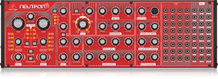 Behringer Neutron Semi Modular And Analog Synthesizer Eurorack Sized Monosynth Module With Multi-Mode VCF Supply