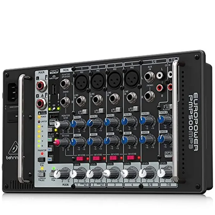 Behringer PMP500MP3, 500W 12-Channel Powered Mixer with MP3 Player