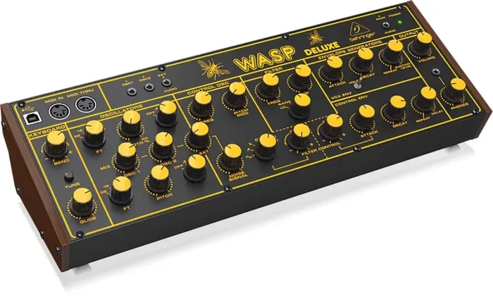 Behringer WASP DELUXE Legendary Hybrid Synthesizer With Dual Oscs, Multi-Mode VCF And 16-Voice Poly Chain