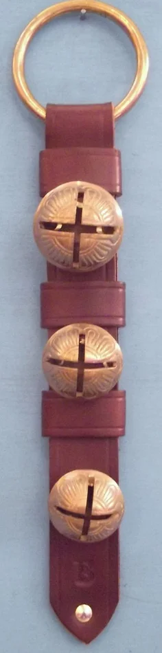 Belsnickel Bells 3 Graduated Brass Bells/Keepers/Rivet Bottom