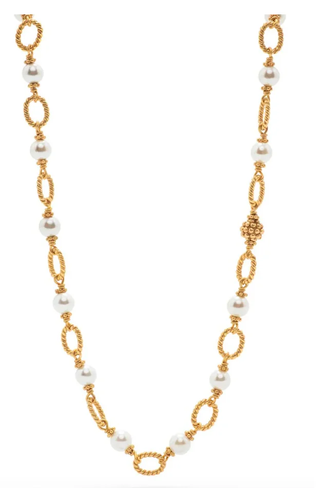 Berry & Bead Chain, 24” – Pearl