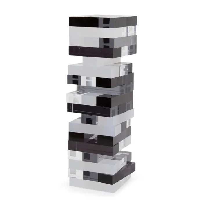 Black Acrylic Jenga Set (A+D)