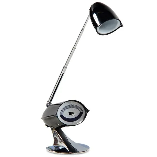 Black & Chrome Telescoping Desk Lamp Online