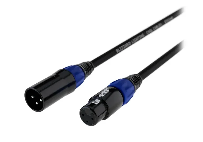 Blizzard 3-Pin DMX Cable XLR Male to XLR Female – 50 Ft