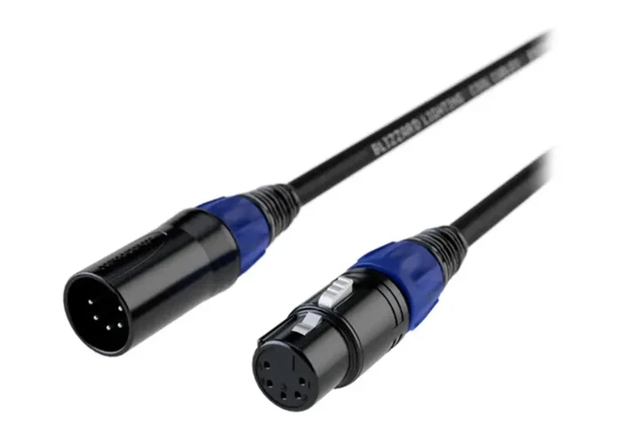 Blizzard DMX-5PIN-IP-3Q, IP65 Rated 5-Pin DMX Cable Male to Female – 3 Ft Online Hot Sale