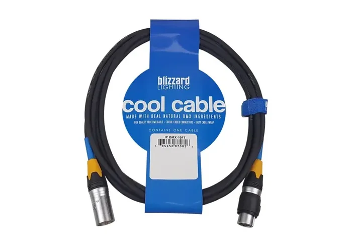 Blizzard DMX-IP-5Q, IP65 Rated 3-Pin DMX Cable Male to Female – 5 Ft