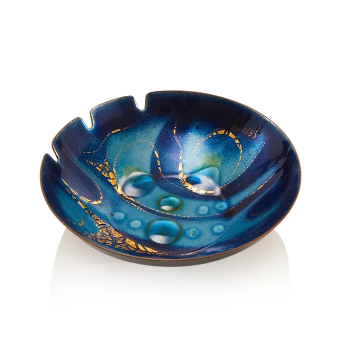 Blue & Gold Ashtray (A+D)