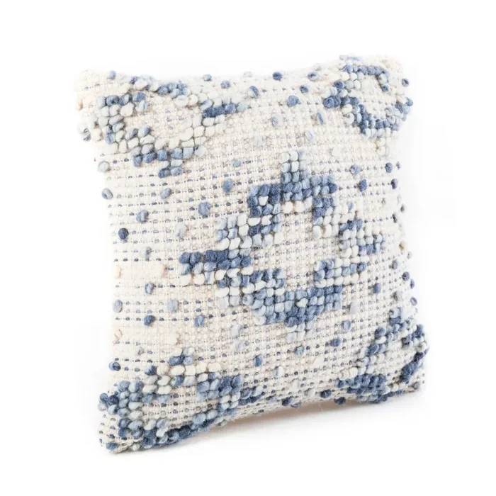 Blue Diamond Knot Pillow