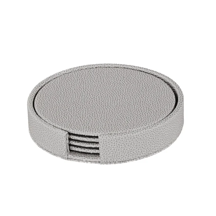 Bodrum Skate Gray Round Coaster Set