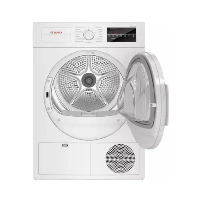 Bosch 300 Series WTG86403UC 24 Inch Ventless Electric Dryer with 4 cu. ft. Capacity, Sensitive Drying System, AntiVibration, 15 Dryer Programs, Intelligent Sensors, Moisture Sensor, and Energy Star® - Image 2