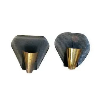 Brass Wall Sconce on Black Base