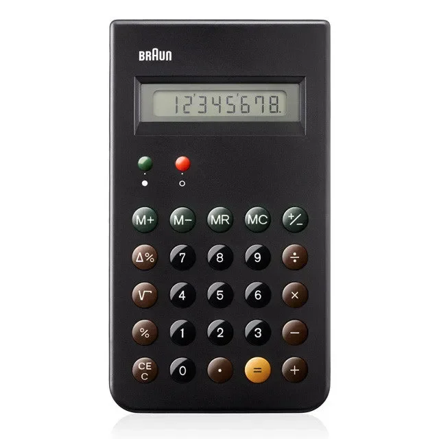 Braun: ET66 Calculator by Dieter Rams (BN-ET66BK) Fashion