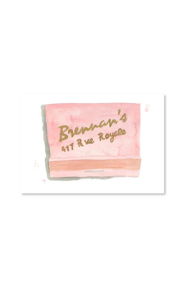BRENNAN’S MATCHBOOK PRINT IN ACRYLIC