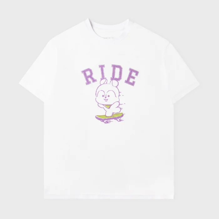 BT21 – Basic Short Sleeve Tshirt White (Mang)