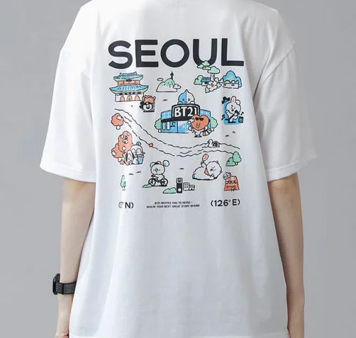 BT21 – Seoul Edition Shortsleeve T-Shirt VER1 White