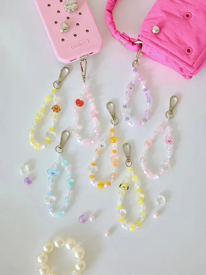 BTS X BT21 – Baby Pearl Beads Keyring