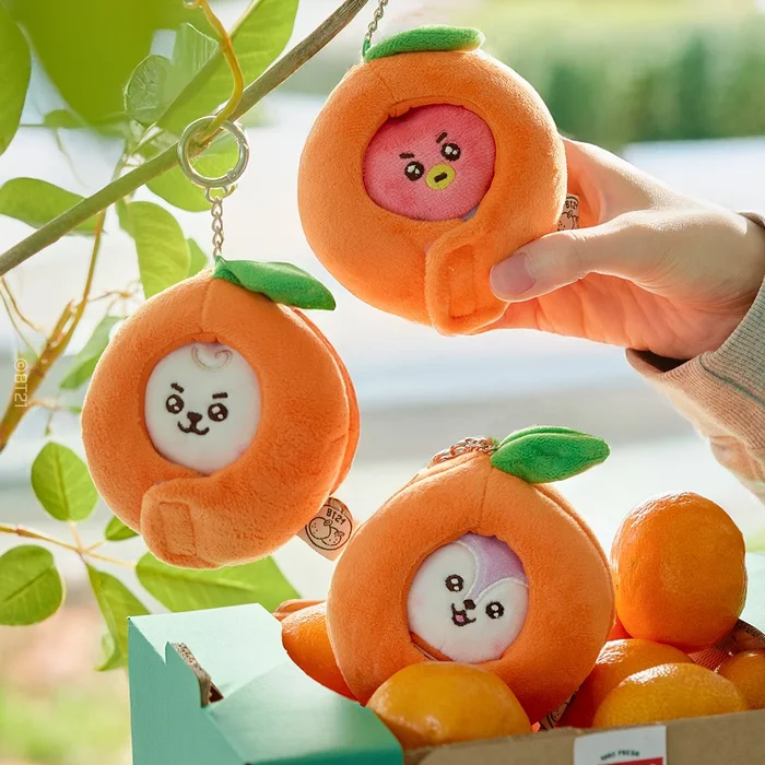 BTS x BT21 – Orange Party Official MD Baby Doll Keyring
