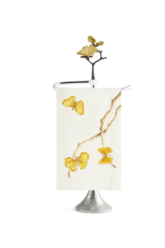 Butterfly Ginkgo Fingertip Towel Stand