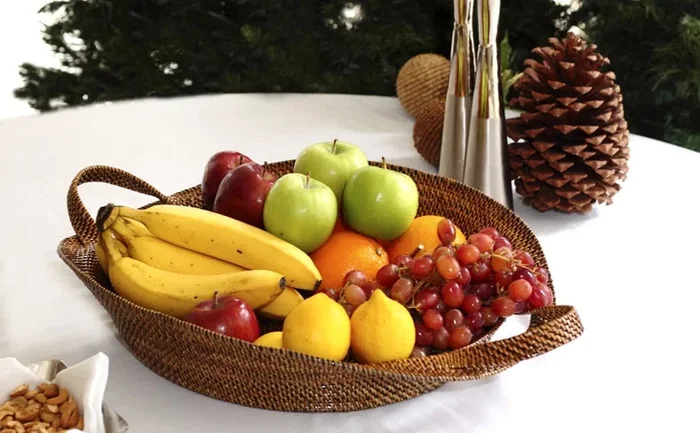 Calaisio Large Oval Fruit Tray With Handles