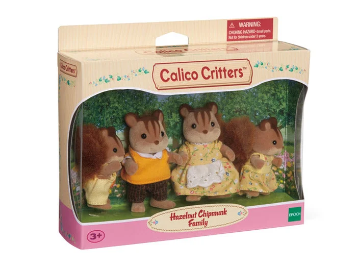 Calico Critters – Hazelnut Chipmunk Family (Reitred)