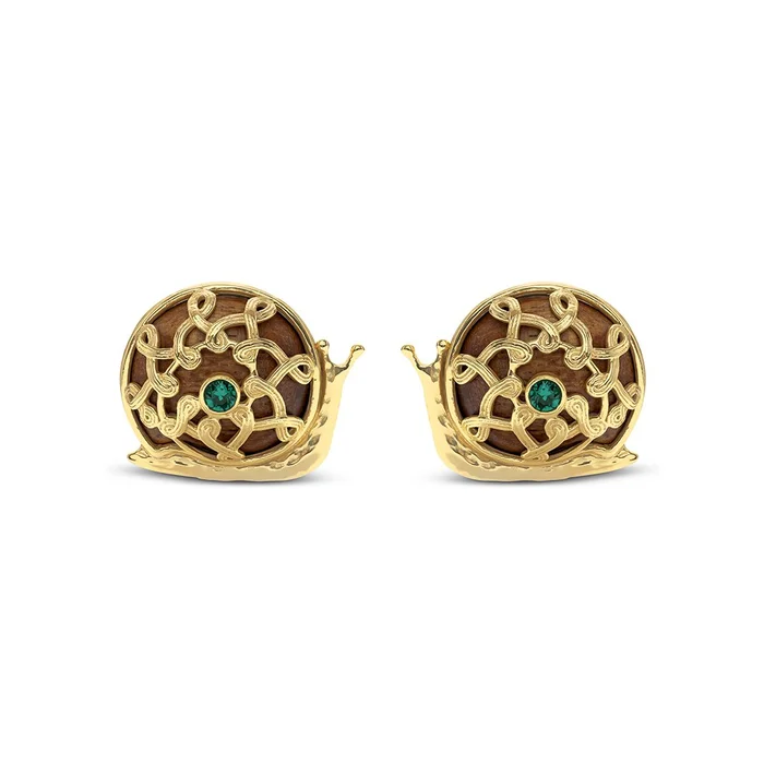 Capucine De Wulf Sarita Snail Stud Earrings