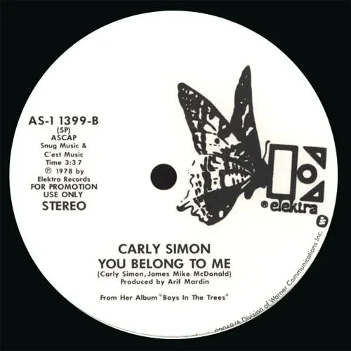 Carly Simon: Tranquillo / You Belong To Me 12″