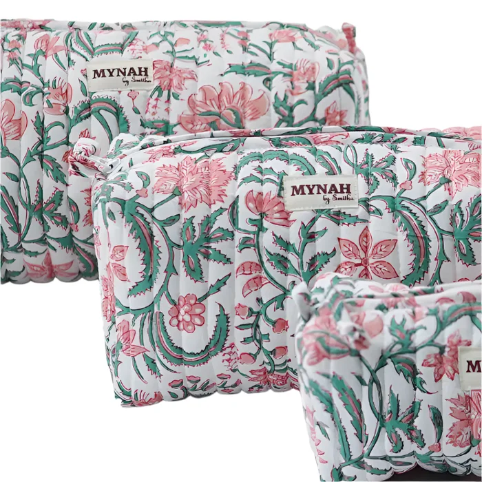 Carnelia Floral Cosmetic Bag