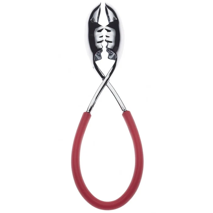 Casa Bugatti Silver Face Kiss Salad Tong, Assorted Colors