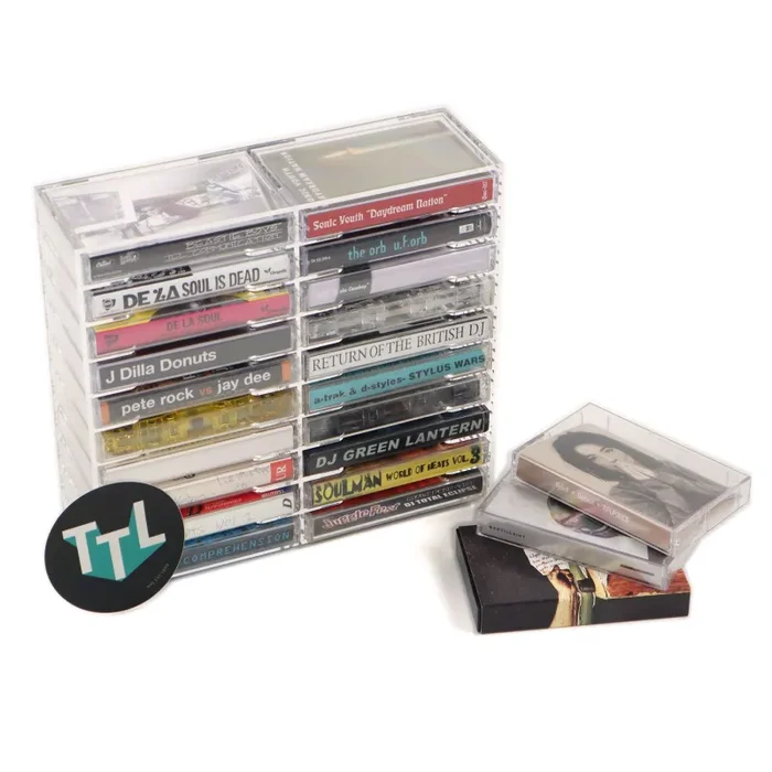 Cassette Club: Acrylic Cassette Tape Holder – 20 Tapes